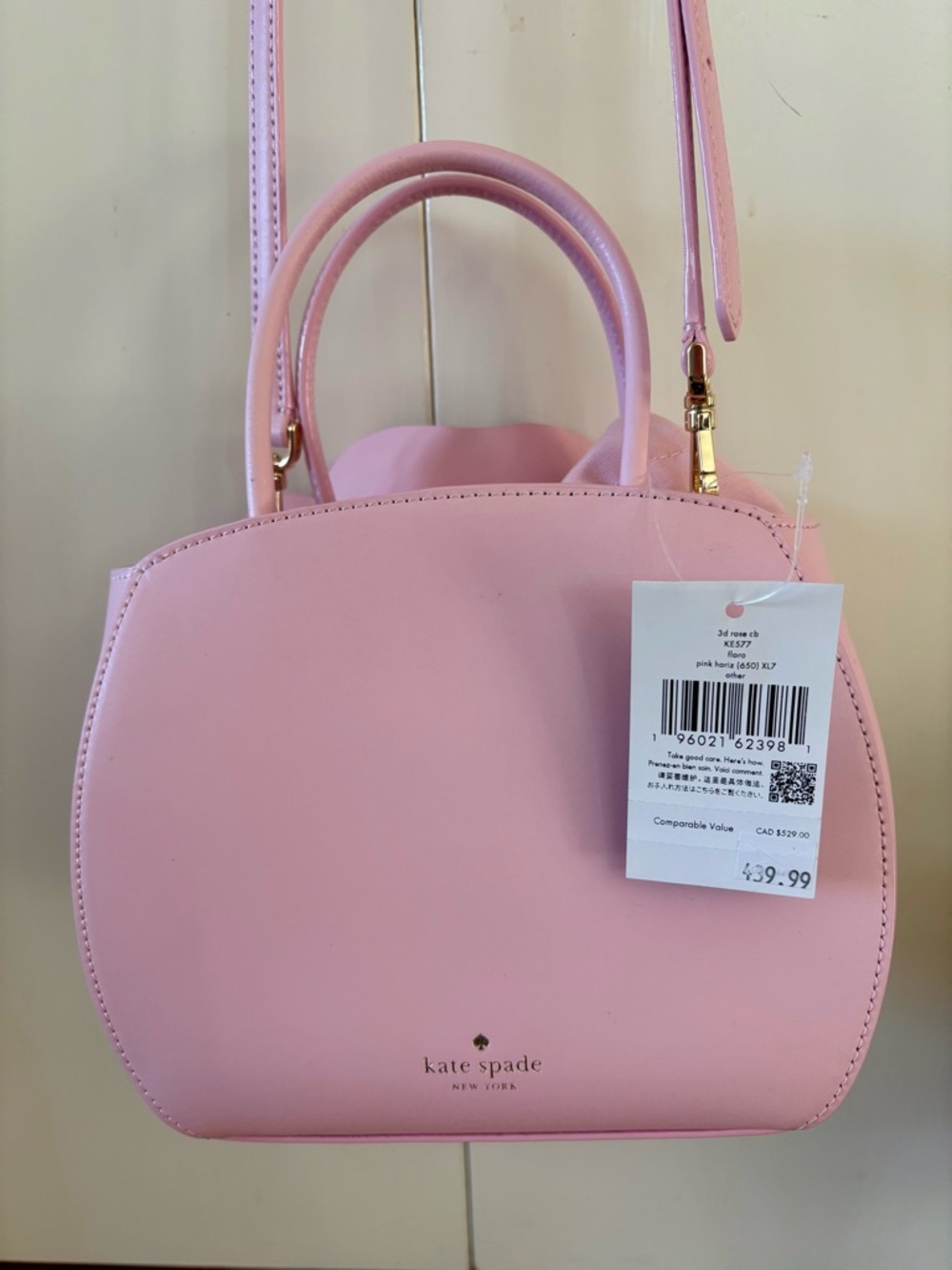 Kate Spade Pink Flora Rose Bag NWT - Picture 5 of 8